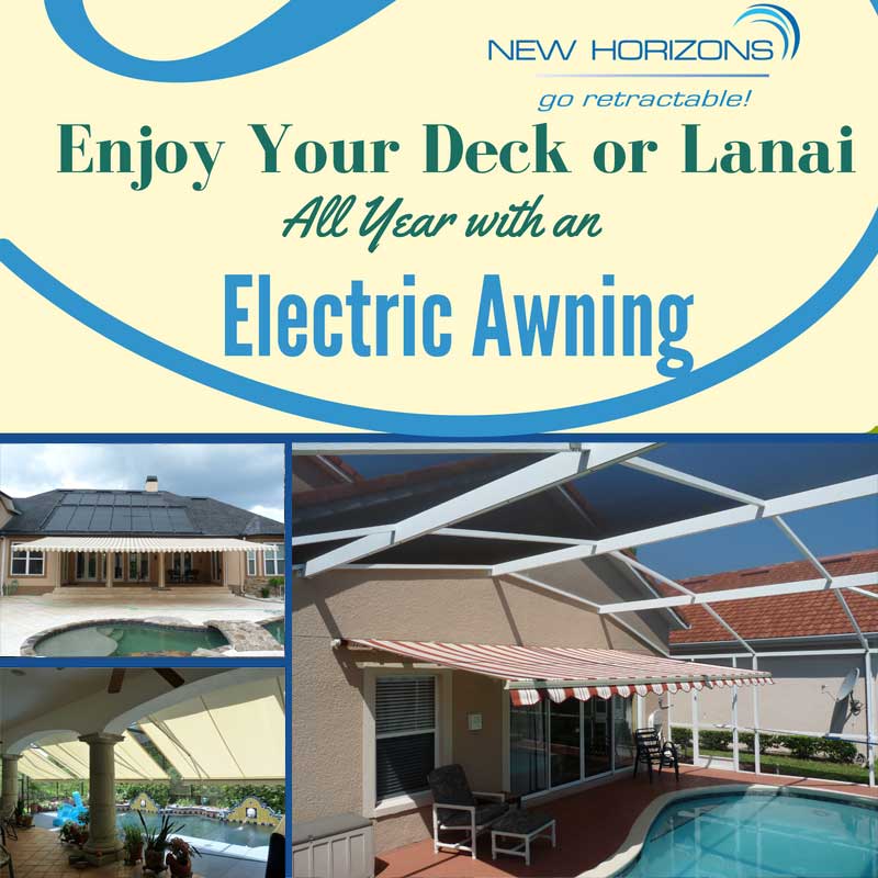 Enjoy Your Deck or Lanai All Year with an Electric Awning